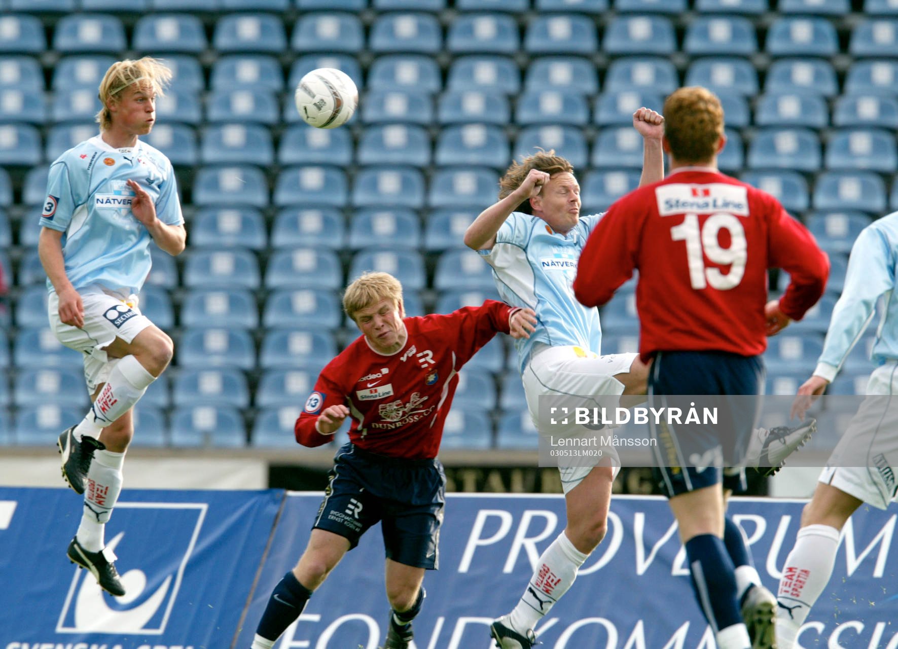 Fr v;  Markus Rosenberg, Johan Anegrund och Andreas