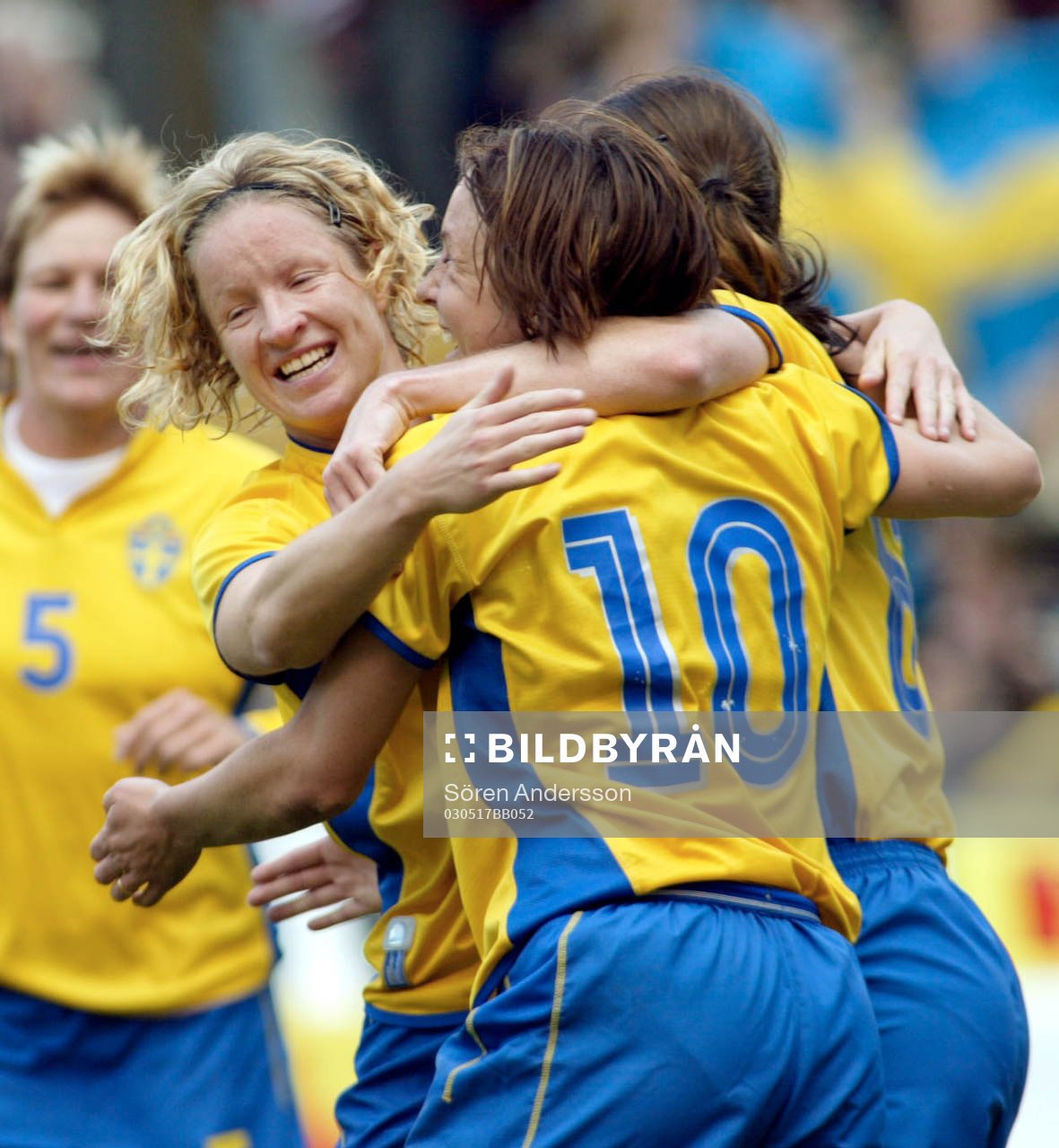 Hanna Ljungberg och Victoria Svensson, Sverige, jubel