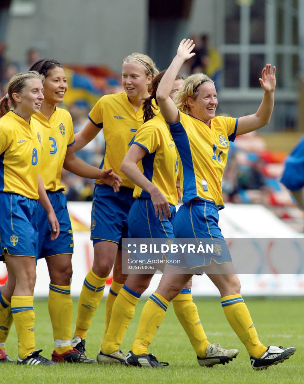   Victoria Svensson, Sverige, jubel.