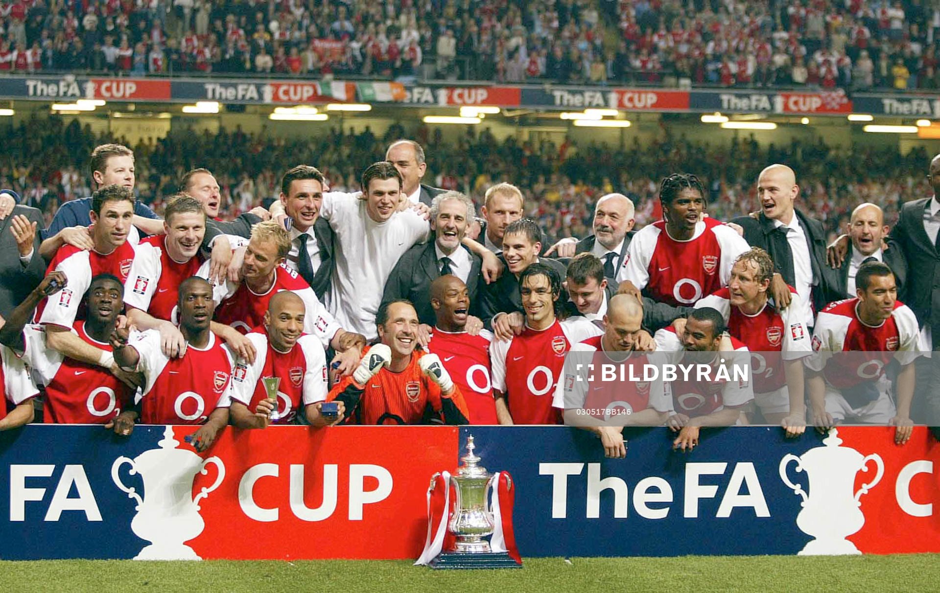 Fotboll, FA Cup Final, Arsenal, jubel, seger i FA cupen