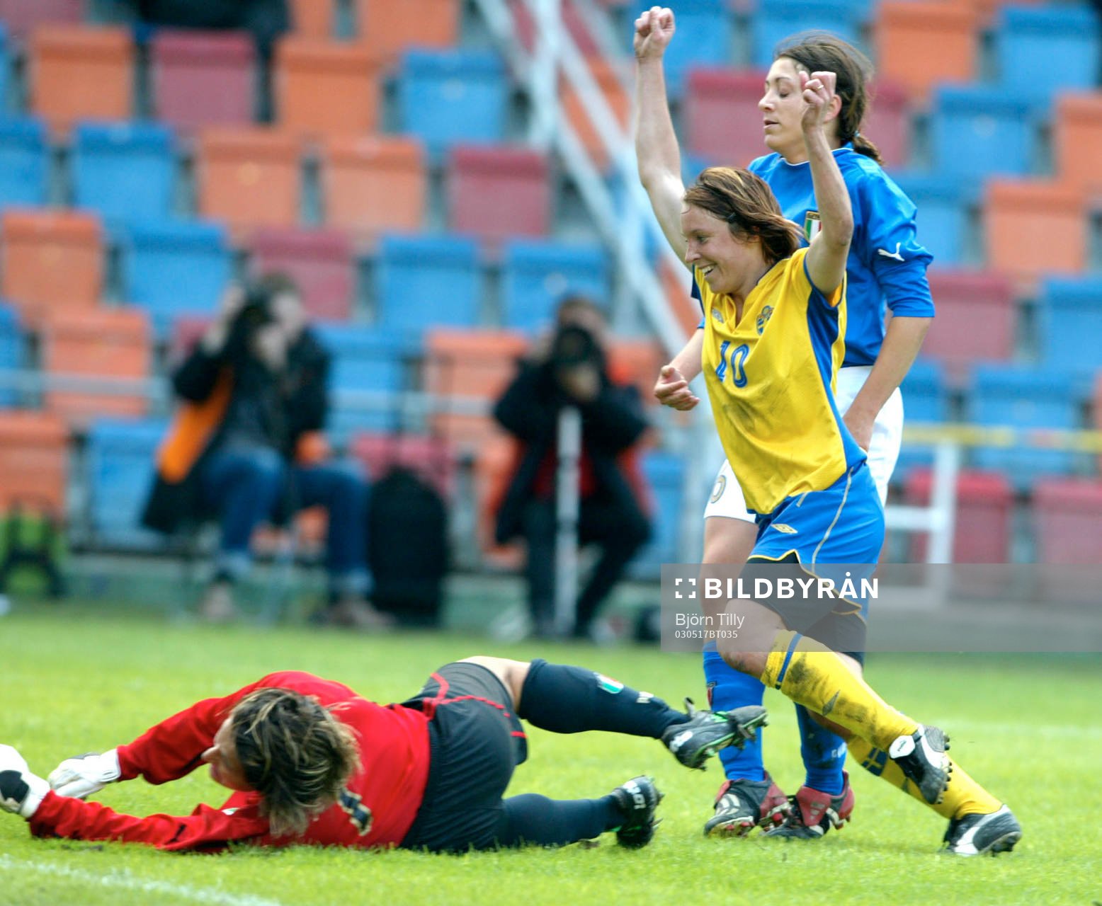 Hanna Ljungberg jubel