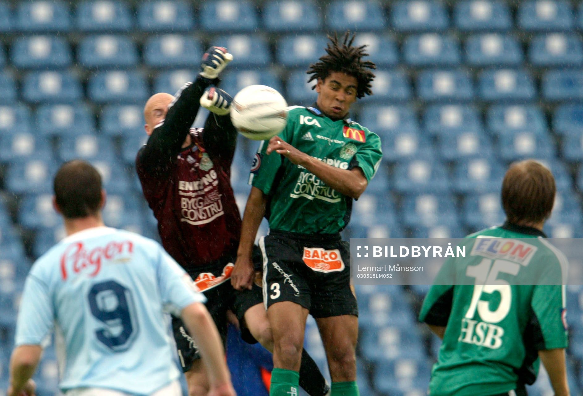 Henrik Johansson, målvakt och Marco Da Silva, Enköping
