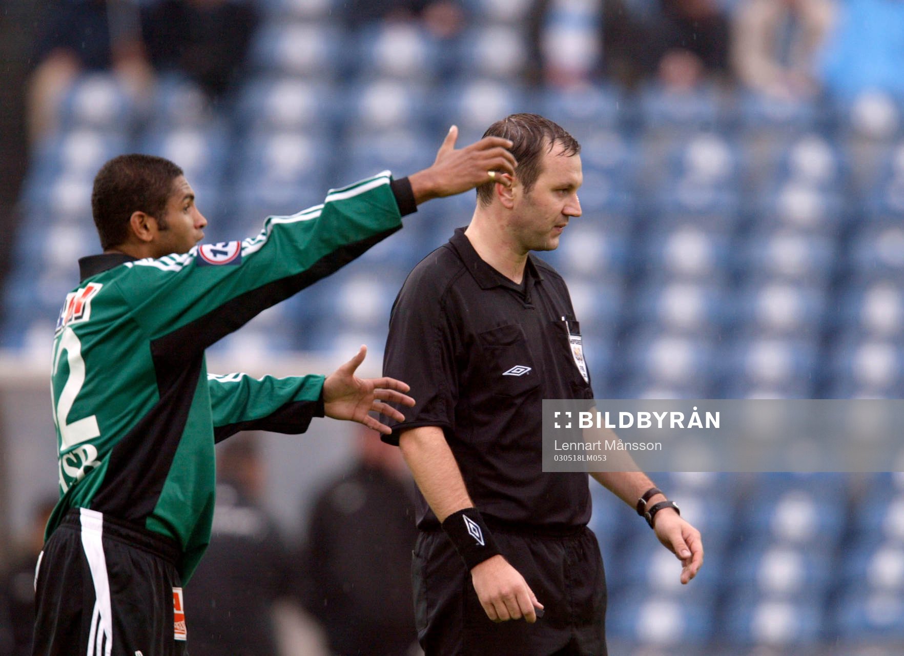 Jonas Eriksson, domare och Berger Santo