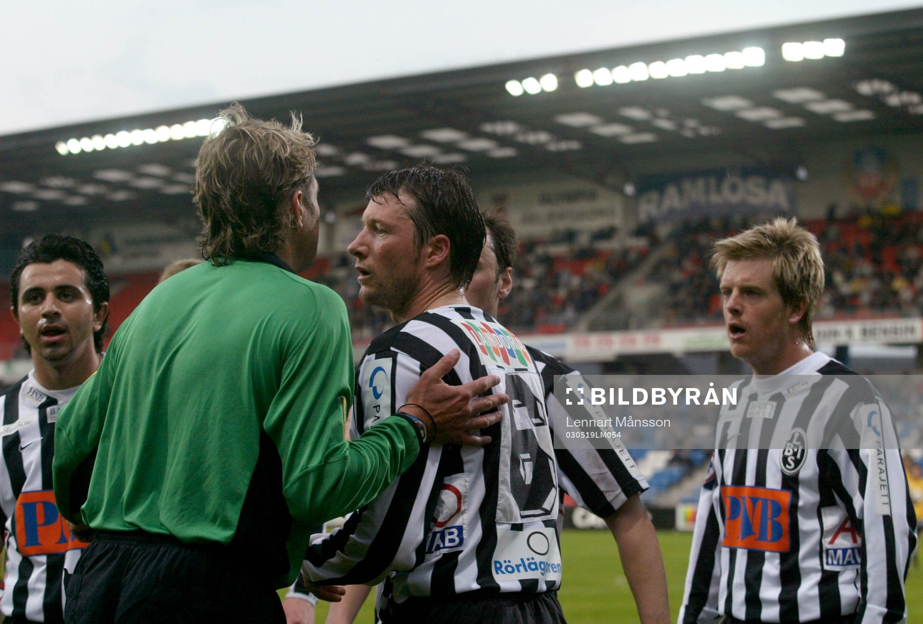 Domare, Anders Frisk och Allan Ravn Jensen, Landskrona