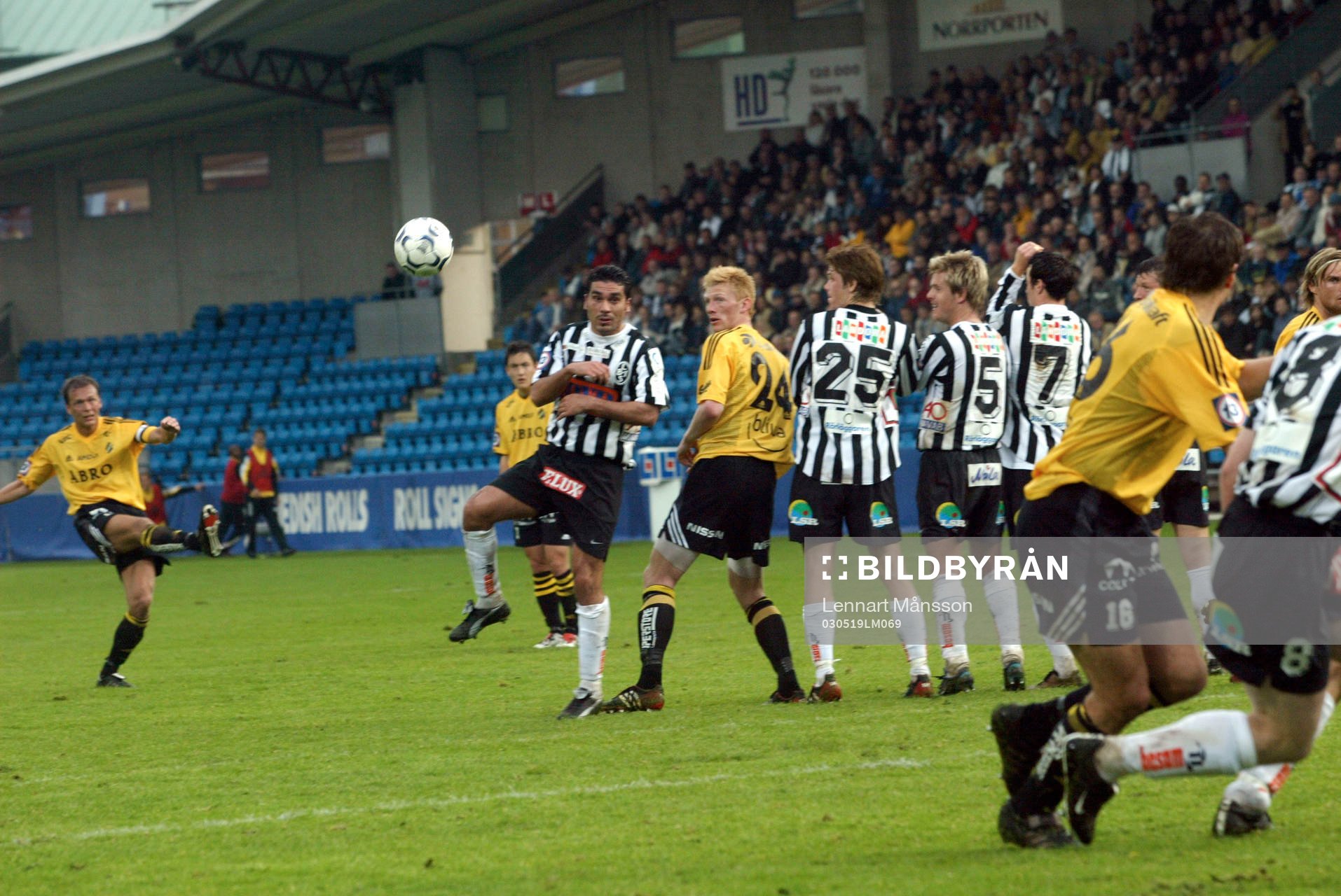 Krister Nordin, AIK, skjuter