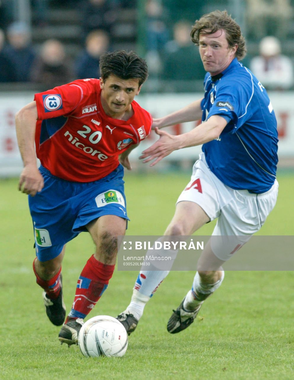 Eldin Karisik, Helsingborg och Mikael Nilsson, Halmstad