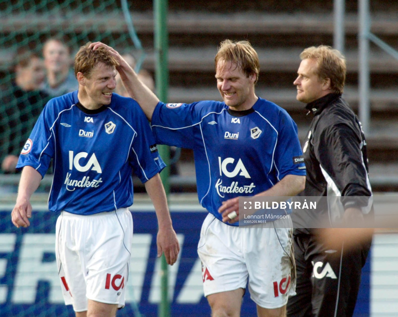 Jonas Thern, tränare myser, Torbjörn Arvidsson och Joel