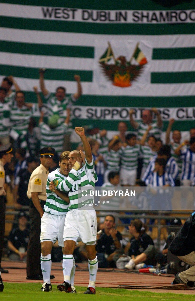  Henrik Larsson, Celtic jublar, jubel