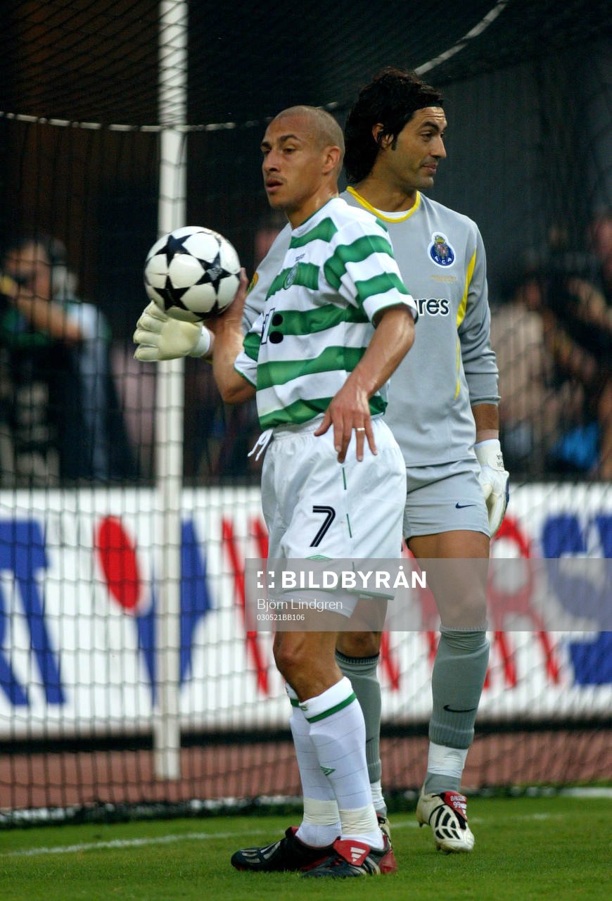  Henrik Larsson, Celtic och Vitor Baia, Porto