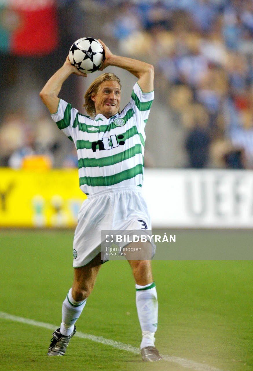Johan Mjällby, Celtic, inkast