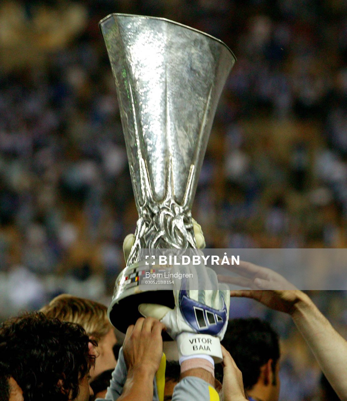 UEFA-cup pokal, buckla