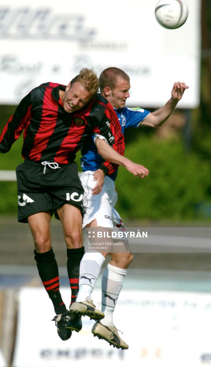 Johnny Gustafsson och Patrik Svensson, nickduell