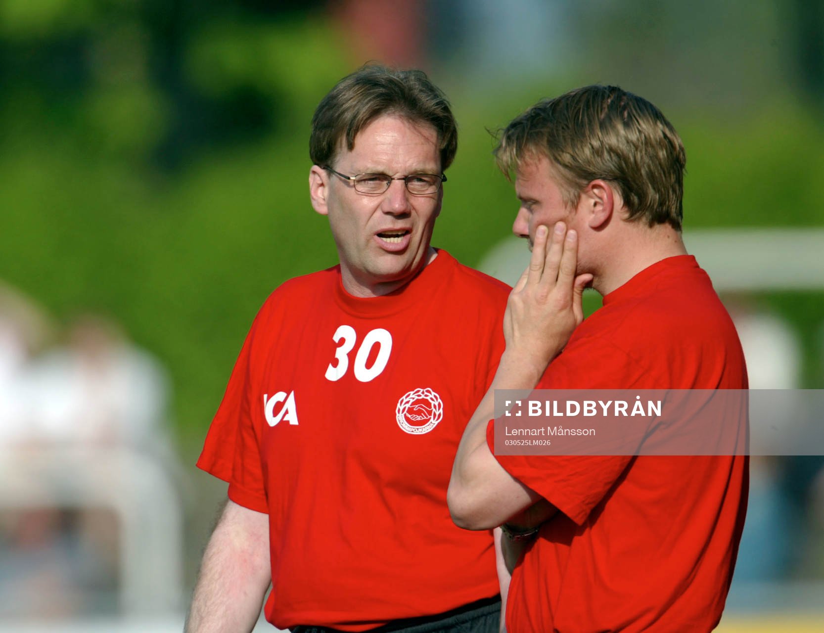 Benny Persson, tränare och Robert Johansson, ass. tränare