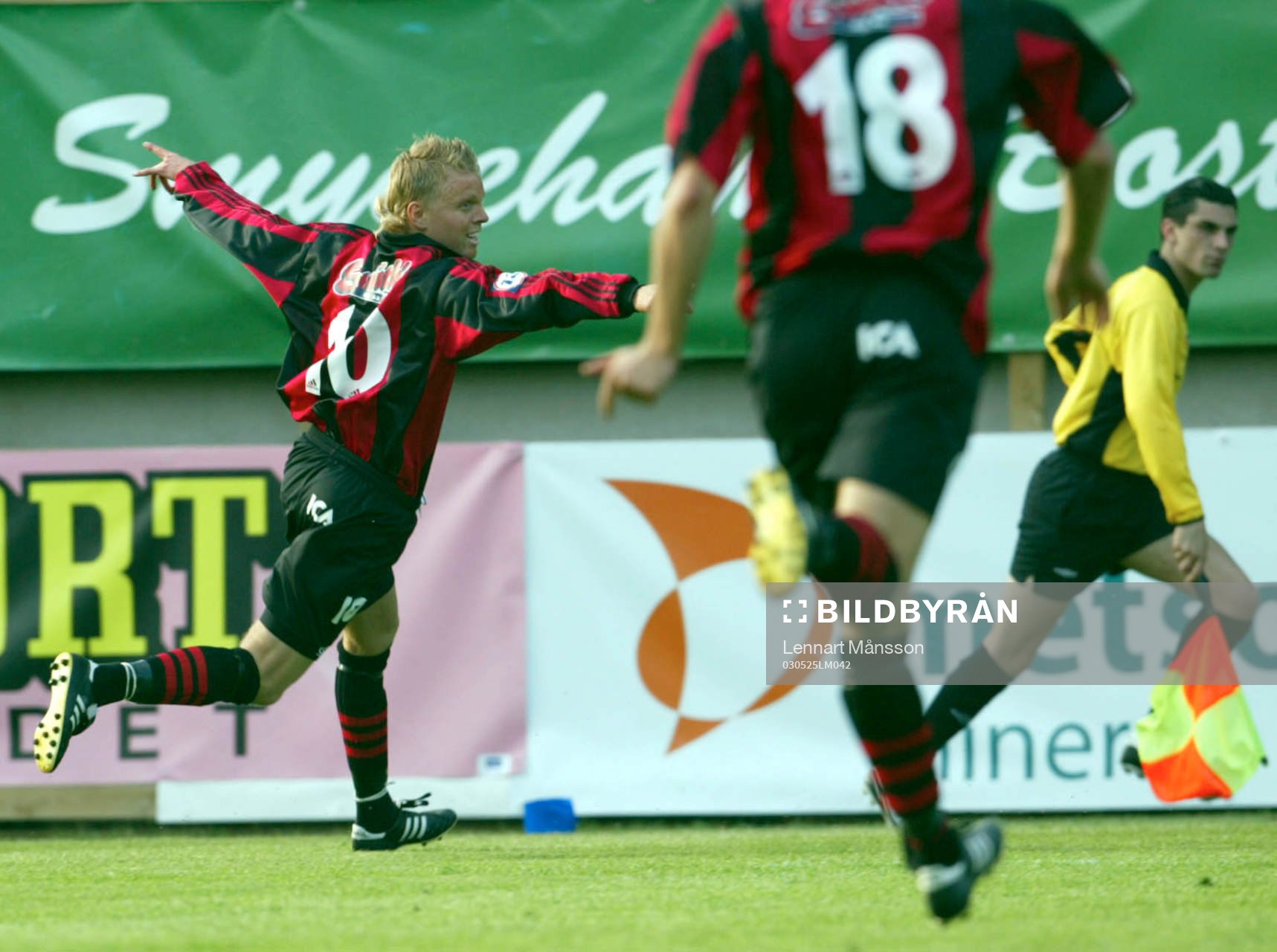 Klas Henriksson, BP punkterade matchen med sitt 0-2 mål