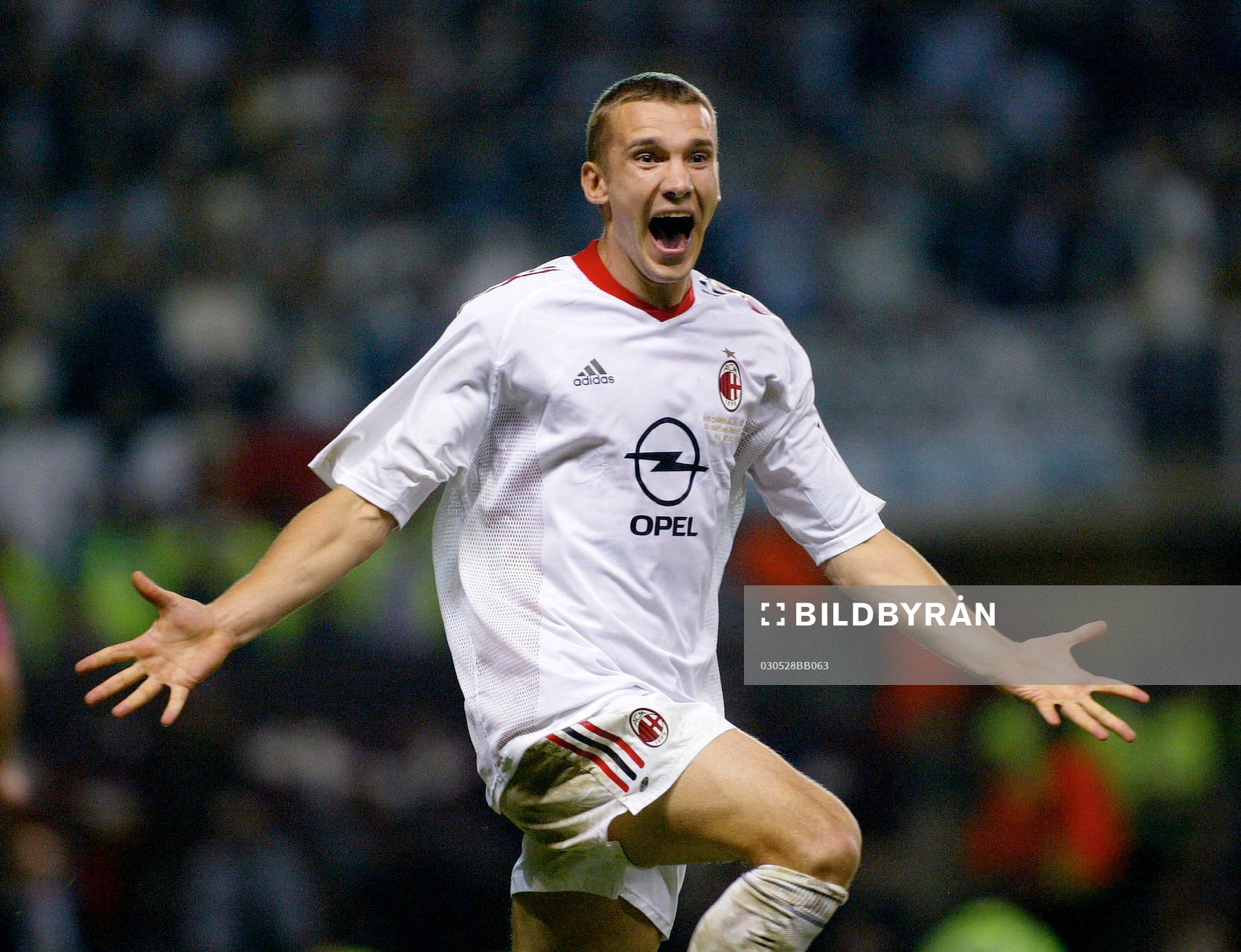 Shevchenko, Milan, jubel
