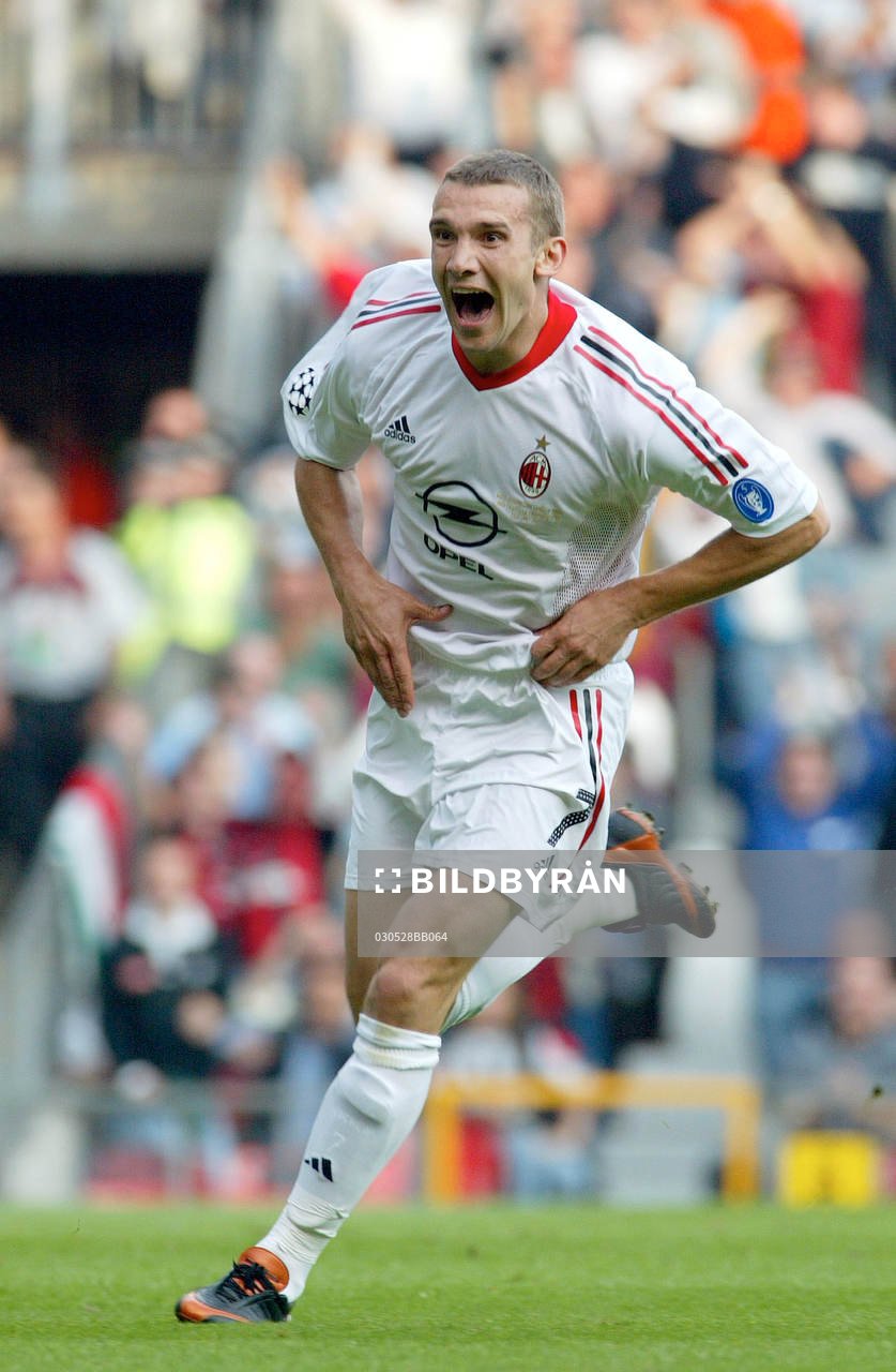 Shevchenko, Milan, jubel