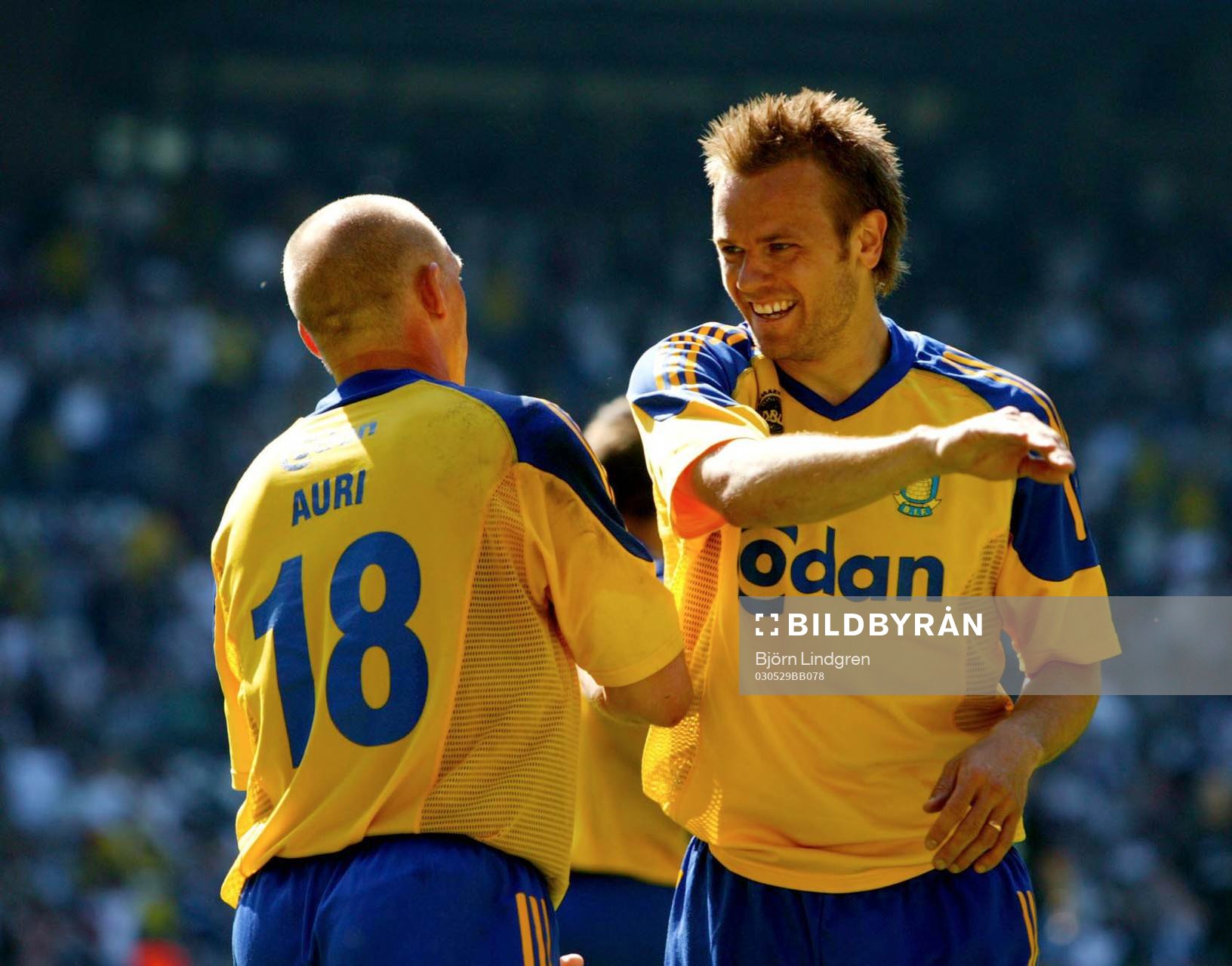 Mattias Jonson, Bröndby jubel med Auri Skarbalius