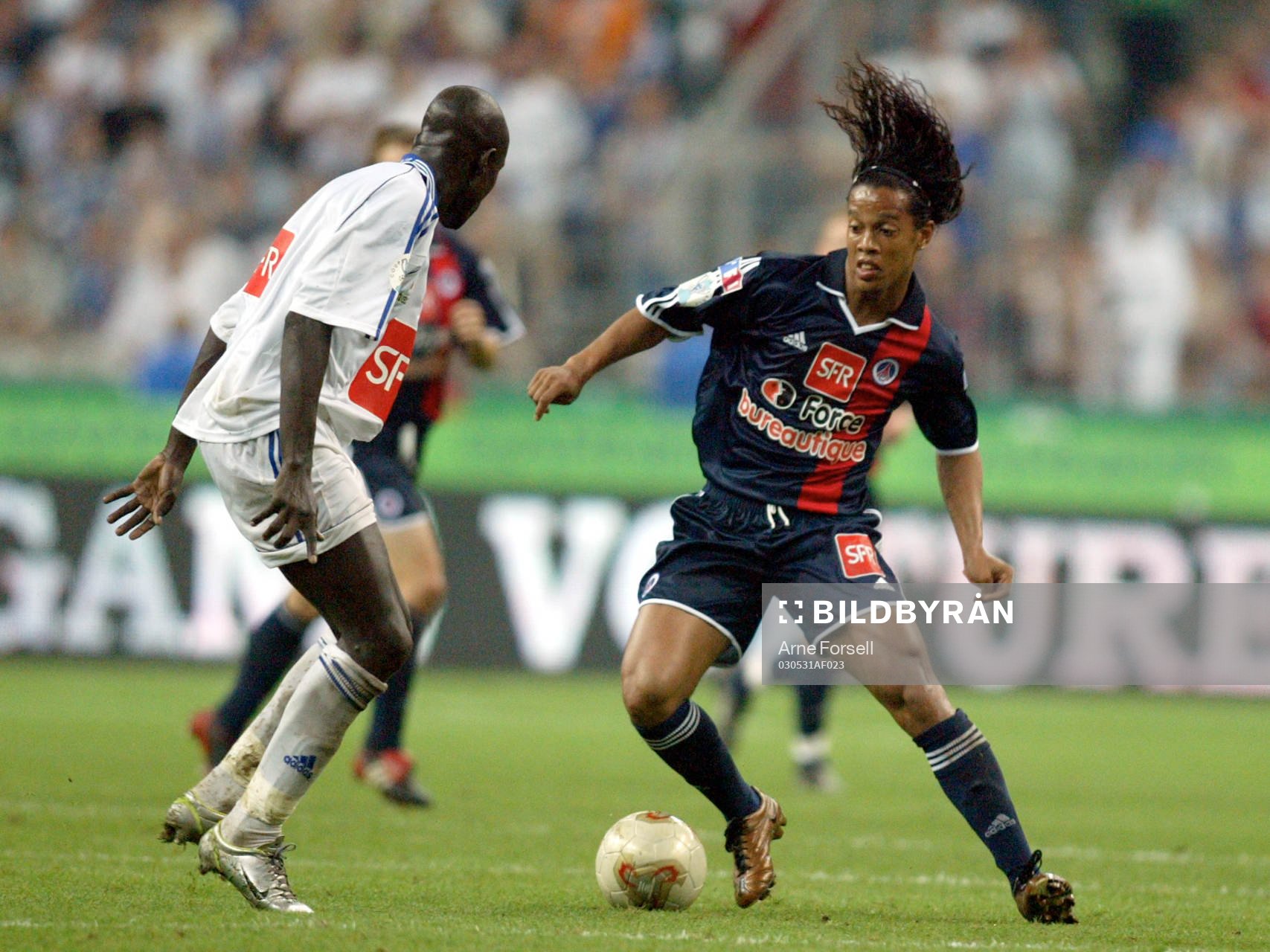 Fotboll, Fransk, Franska ligan, Cup, final, Paris St-Germain  (PSG) - A.J Auxerre. Ronaldinho