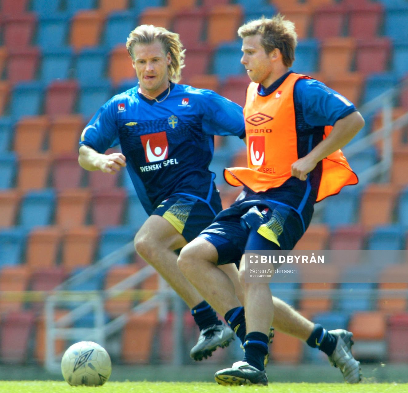 Johan Mjällby och Anders Svensson, Sverige