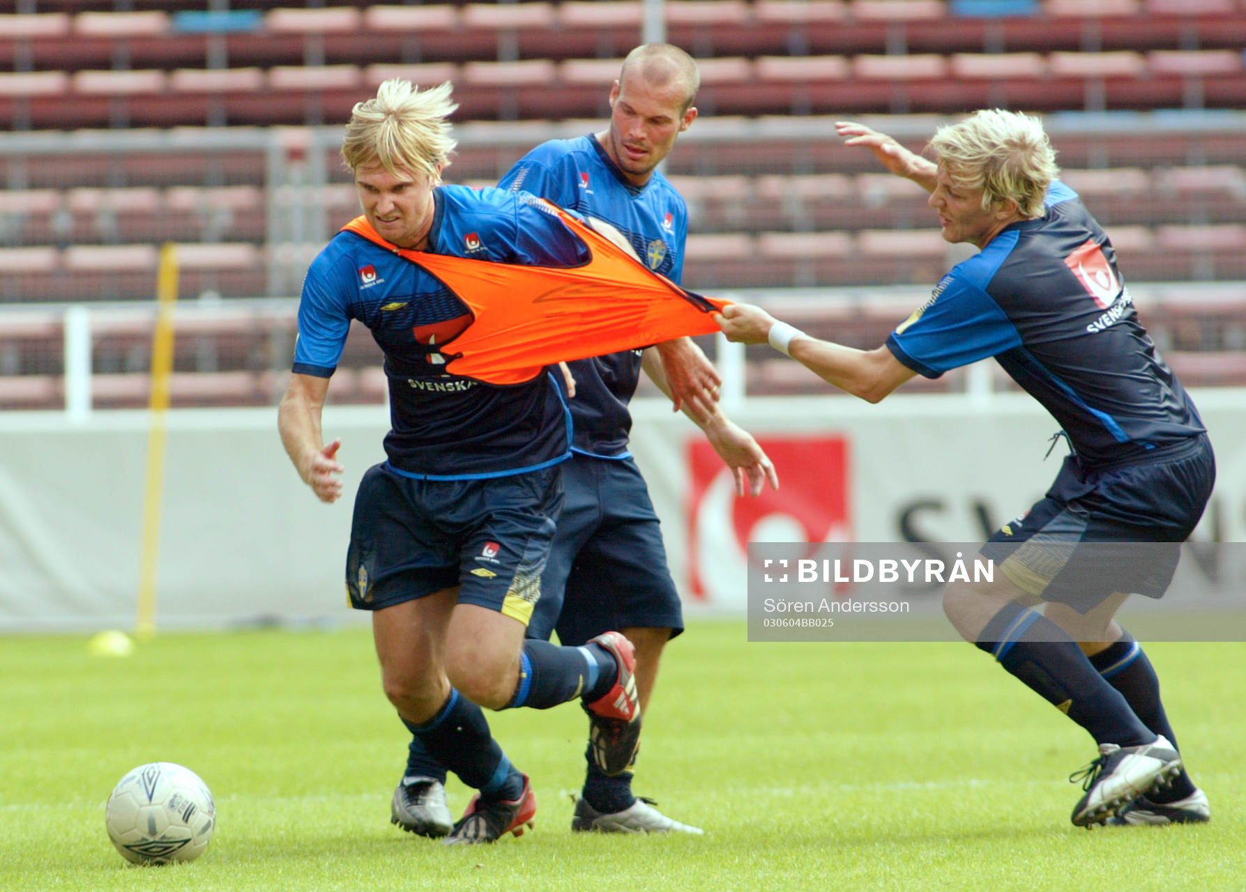 Andreas Andersson, Fredrik Ljungberg och Erik Edman, Sverige