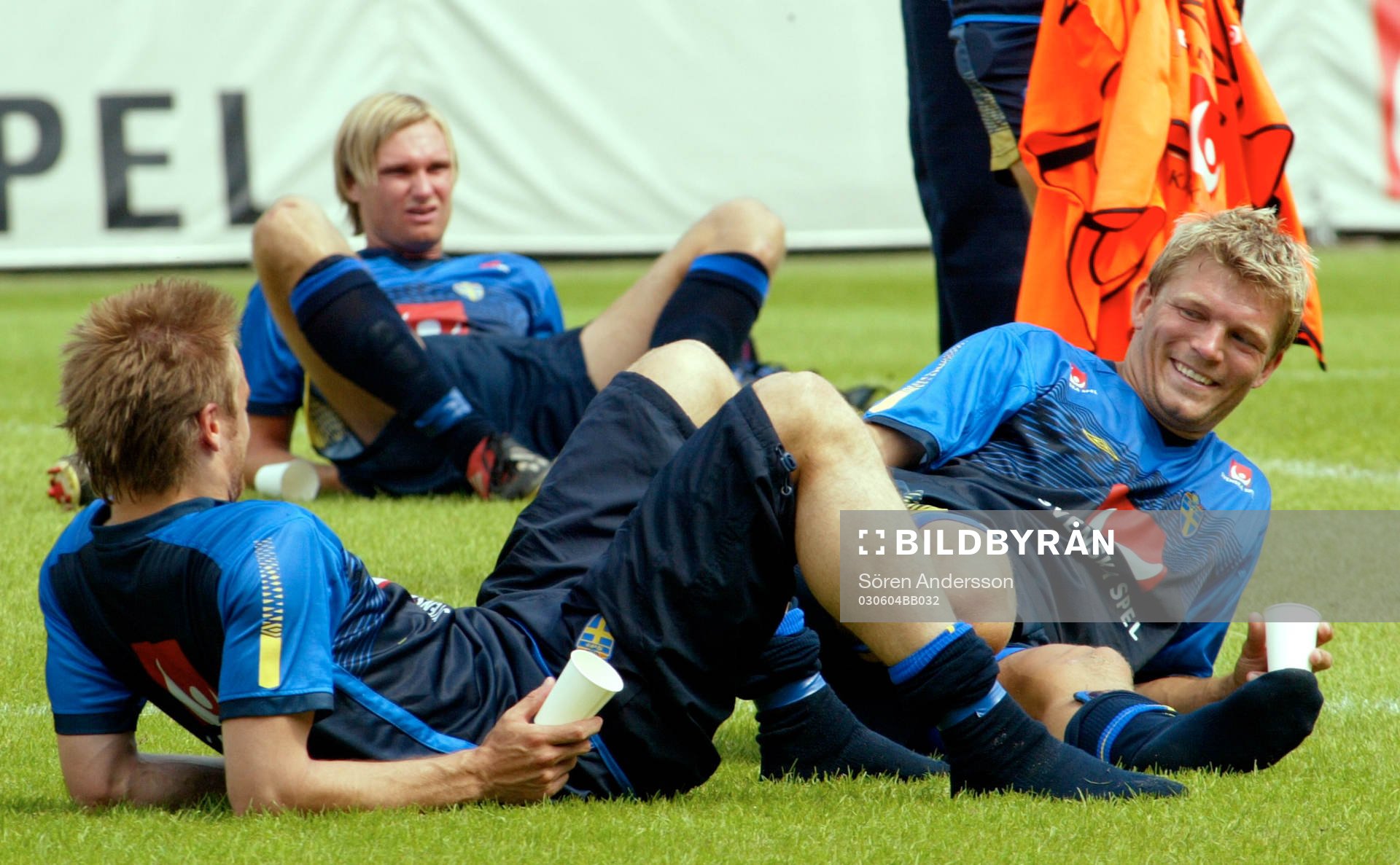 Marcus Allbäck och Andreas Andersson, Sverige