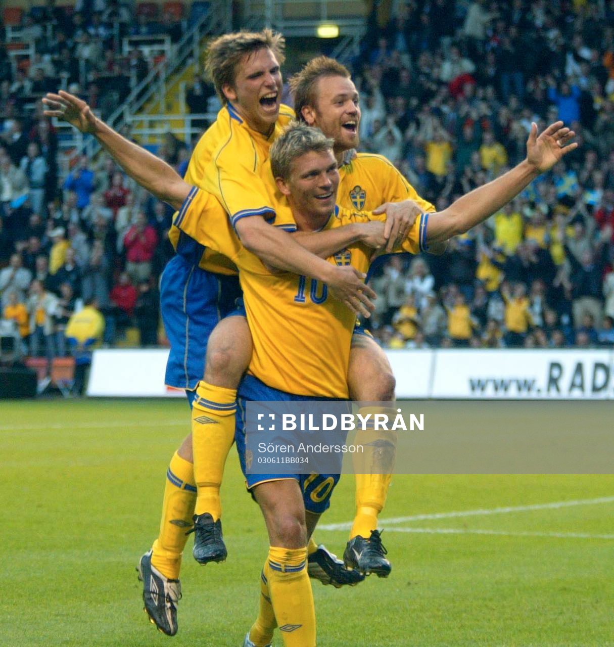 Anders Svensson, Marcus Allbäck och Mattias Jonson,