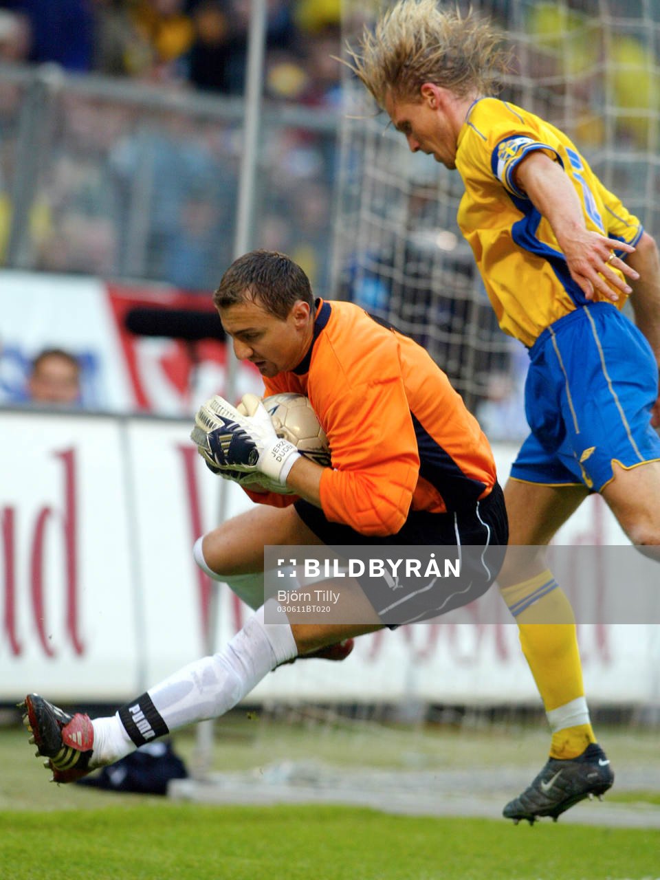 Jerzy Dudek, målvakt, Polen och Johan Mjällby, Sverige