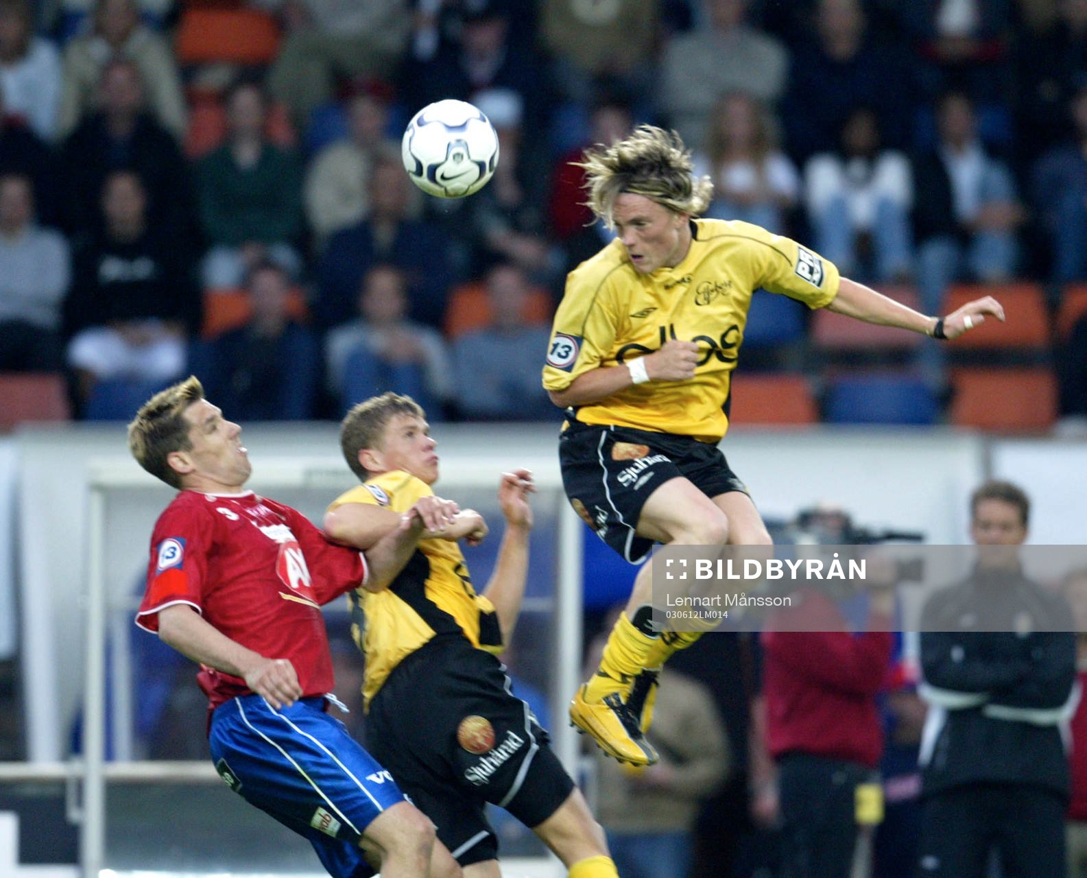 Fotboll, Allsvenskan, Öster - Elfsborg:  Målskytten Lasse Nilsson, Elfsborg