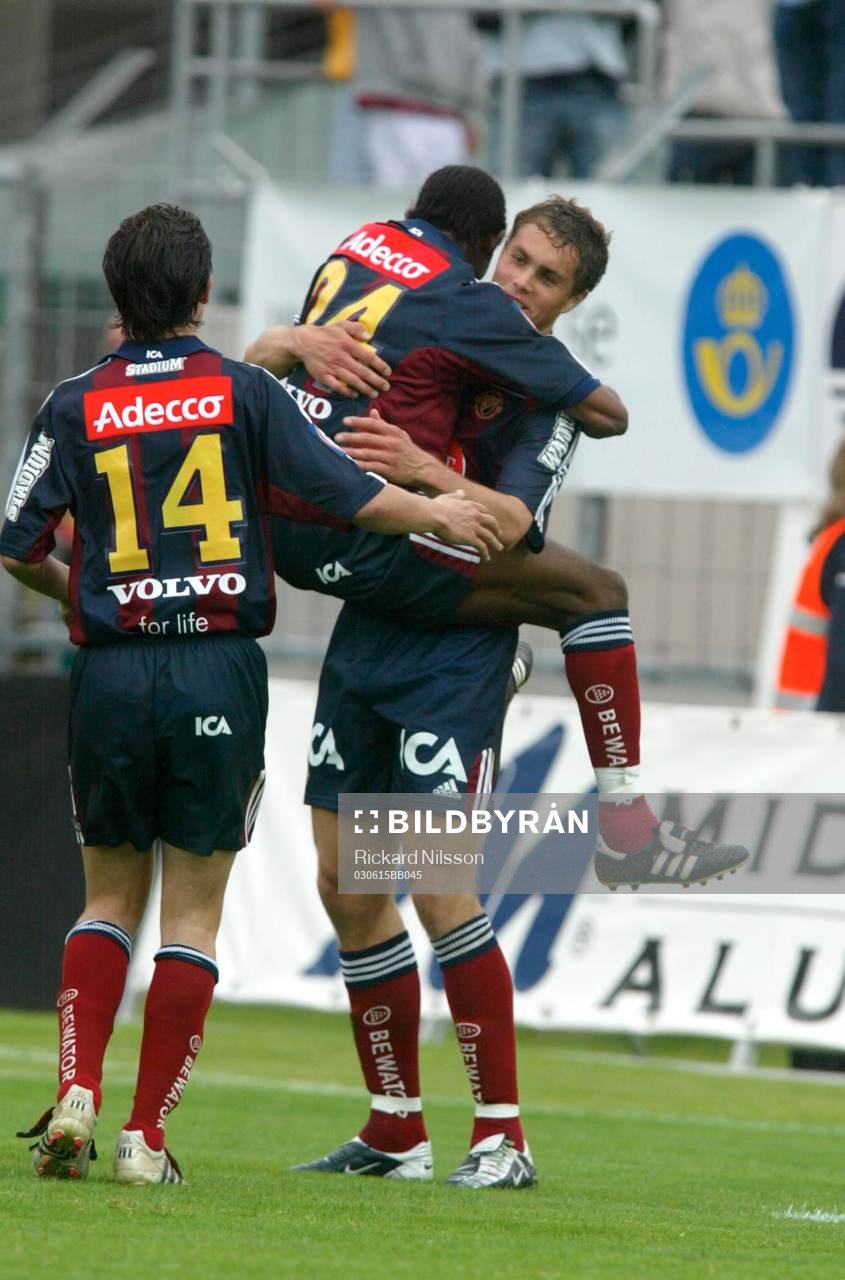  Johan Elmander, Djurgården, jubel.