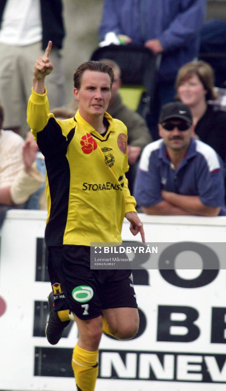 Daniel Nicklasson, ny från IFK Hlm, jubel