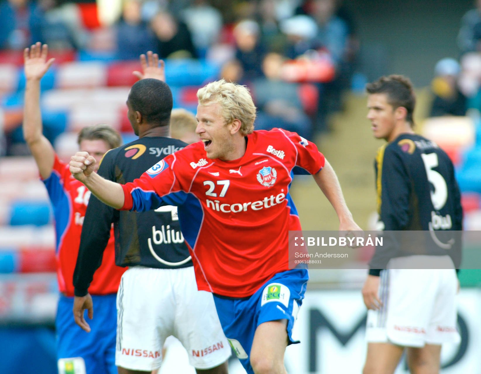 Gustaf Andersson, Helsingborg, jubel