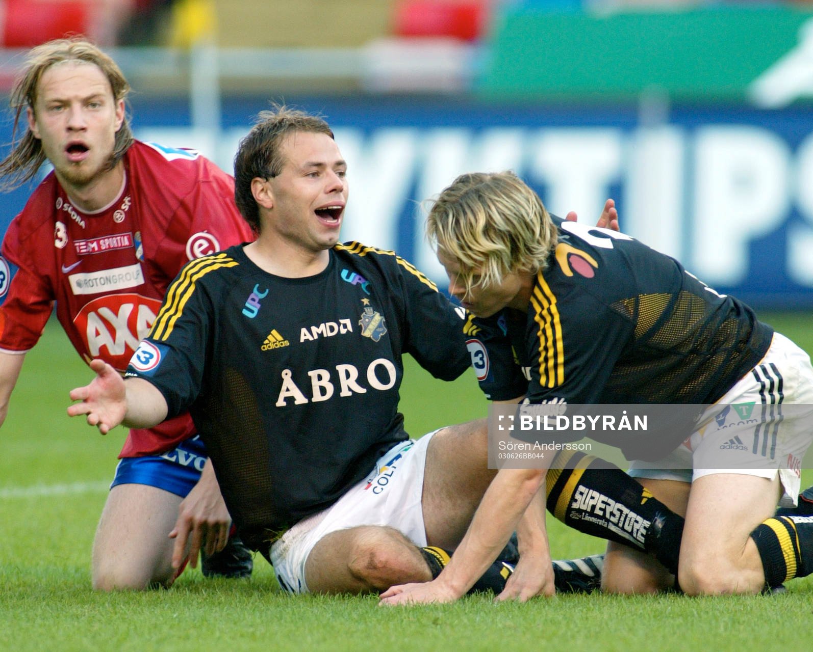 Andreas Alm och Karl Corneliusson, AIK och Alexander Steen,