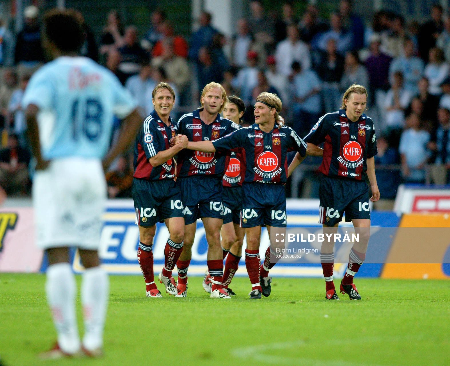  Johan Arnäng m. fl, Djurgården jubel efter 0-3