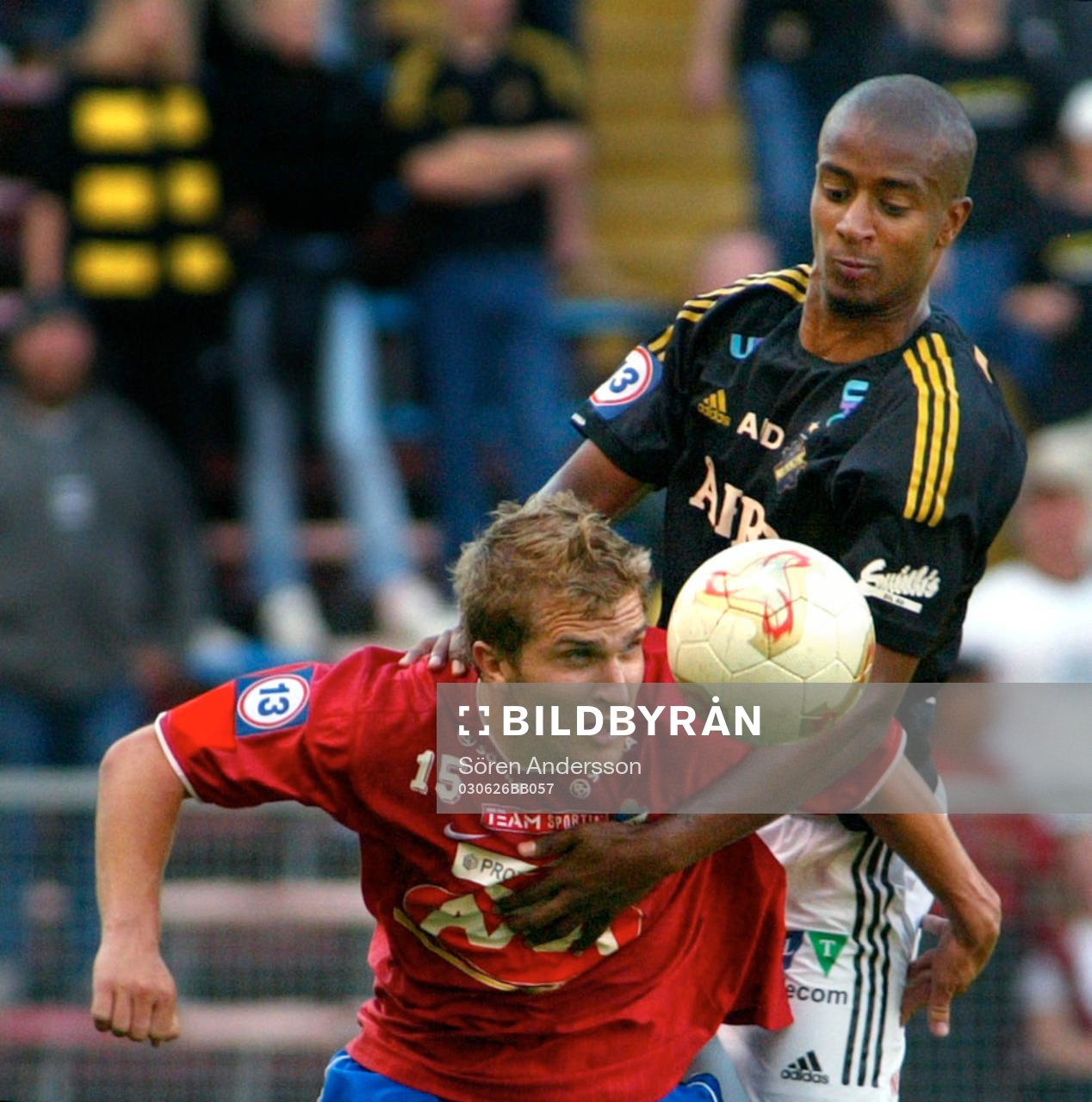 Benjamin Kibebe, AIK och Johan Svensson, Öster
