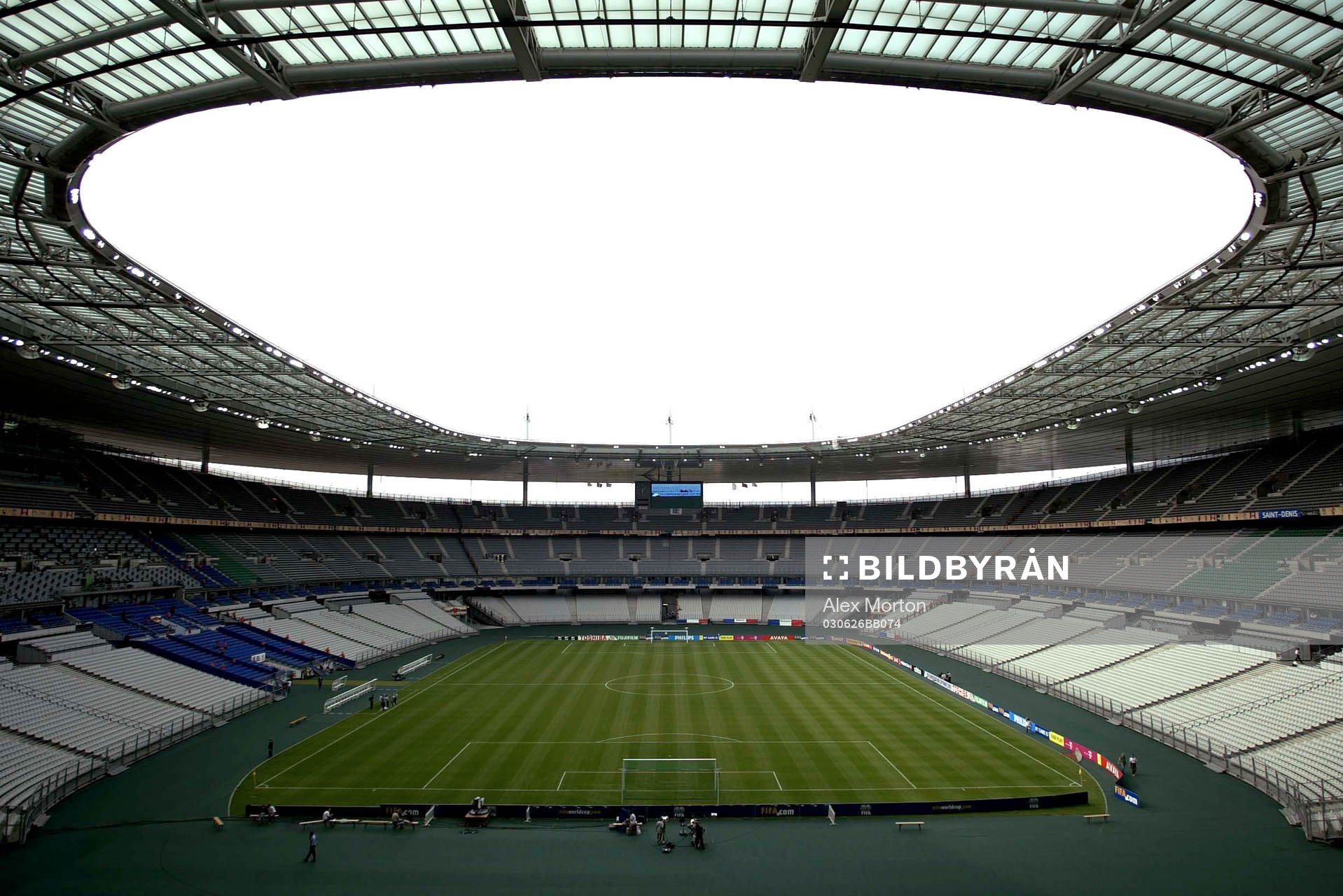 Fotboll, arena, stadion. Stade de France , Saint Denis, Frankrike.