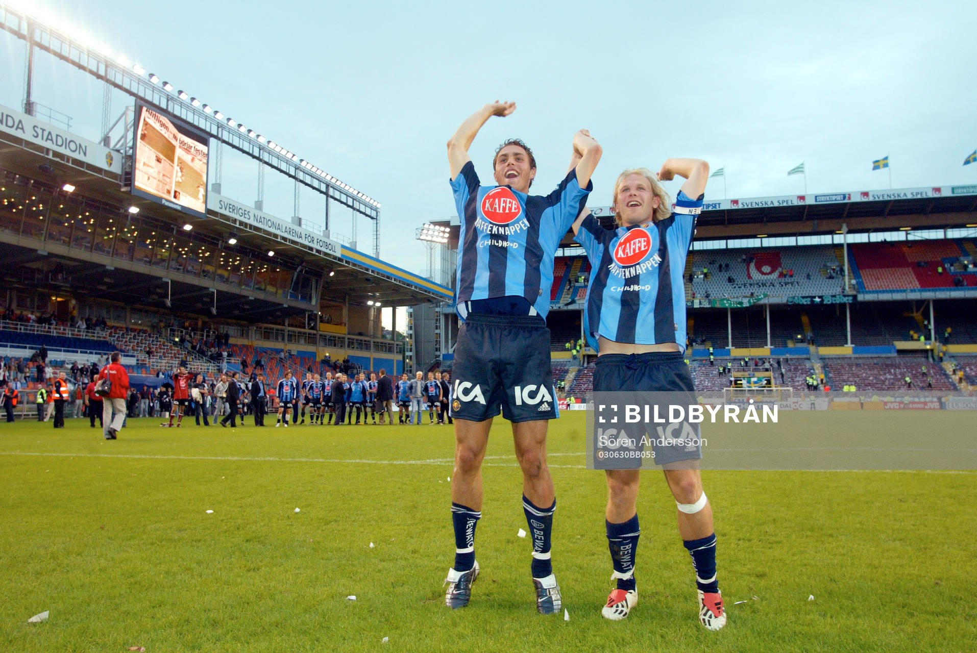 Johan Elmander och Mikael Dorsin, Djurgården tackar för