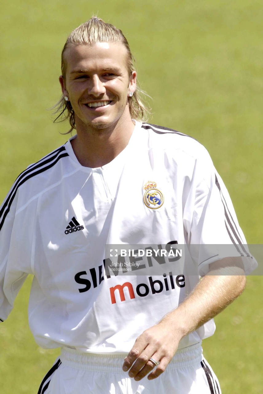 David Beckham i nya tröjan