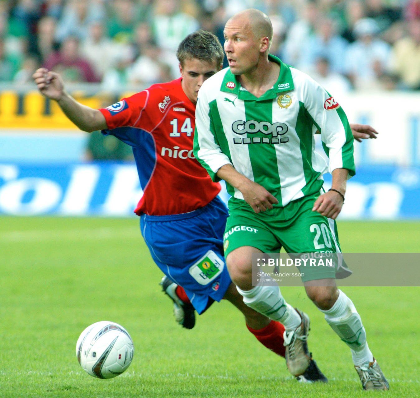 Antti Pohja Hammarby och Martin Fribrock, Helsingborg