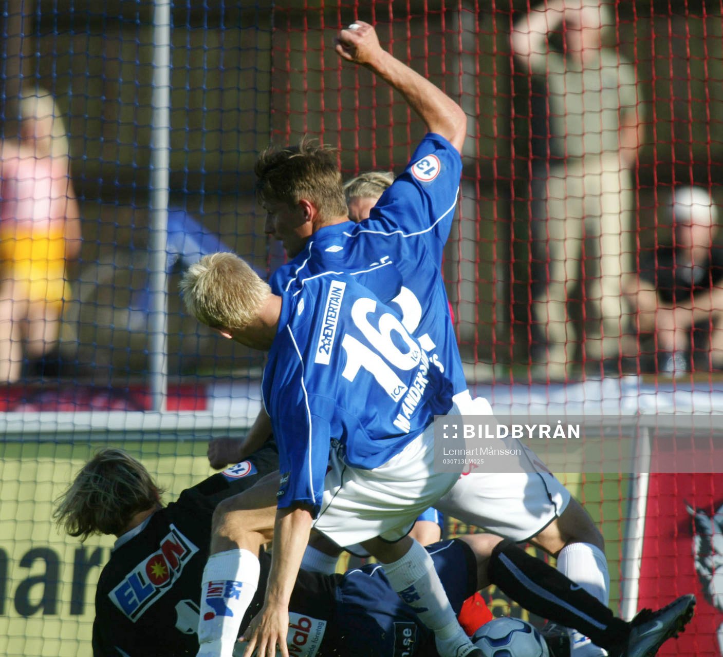   Magnus Andersson, Halmstad jubel.