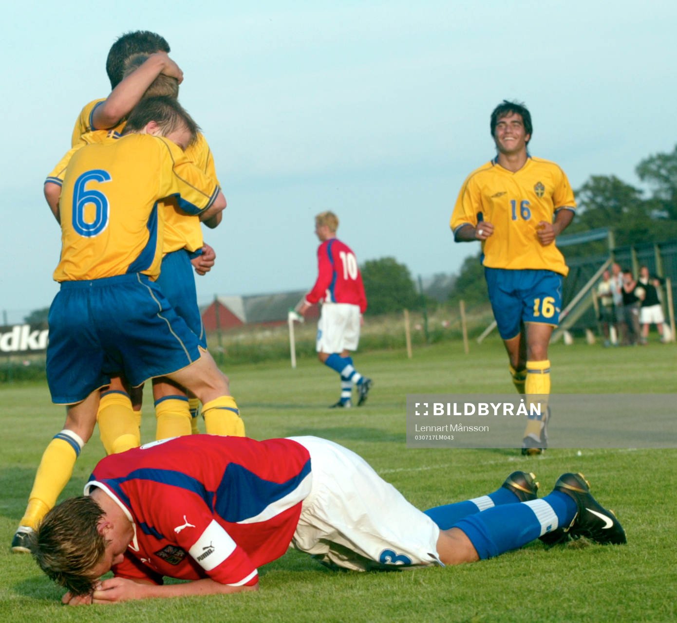 3-0, Sverige jublar, jubel, tjecken deppar. Depp