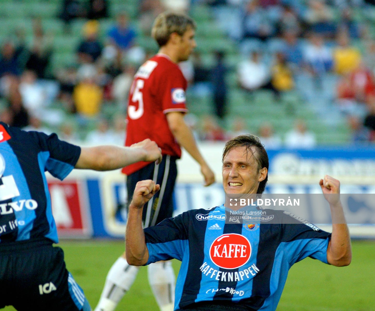 Andreas Johansson jublar