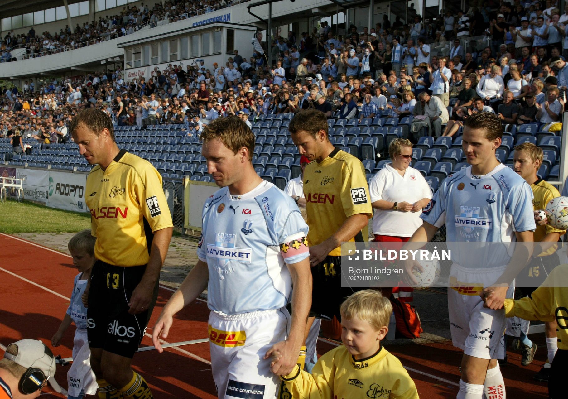 Inmarsch, Hasse Berggren och Joakim Alexandersson, Elfsborg