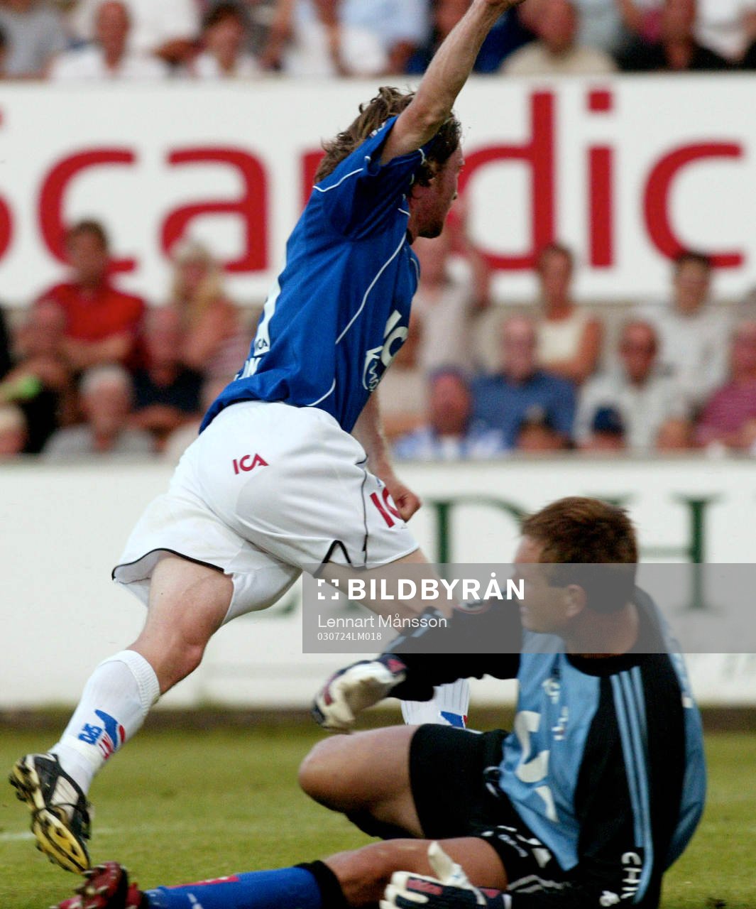 Mikael Nilsson, Halmstad och Bengt Andersson, IFK