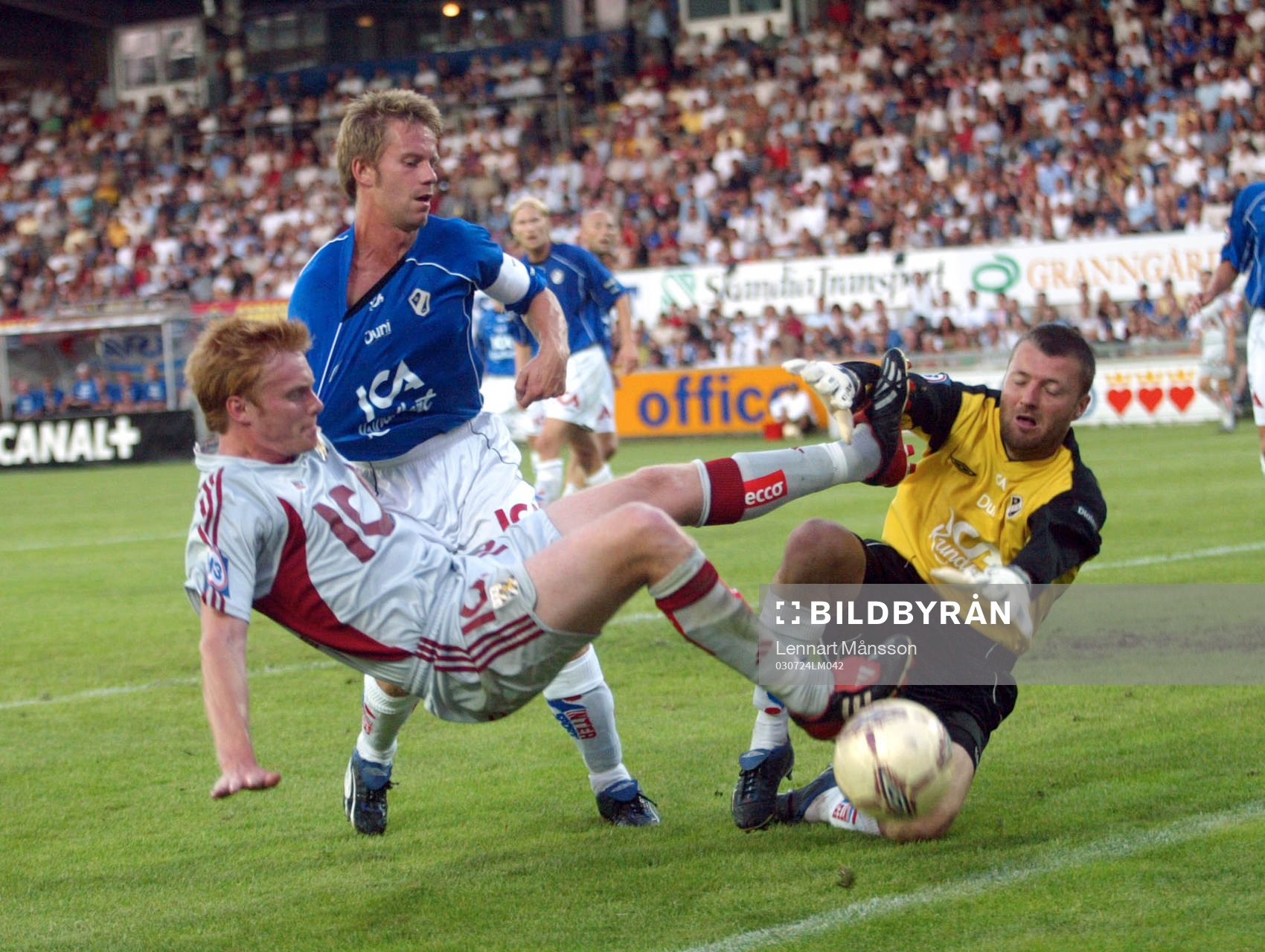 Conny Johansson, målvakt, Tommy Jönsson, Halmstad och
