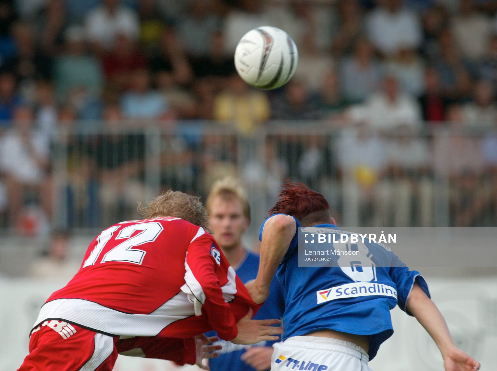 Martin Zanton och Kristian Haynes, nickduell