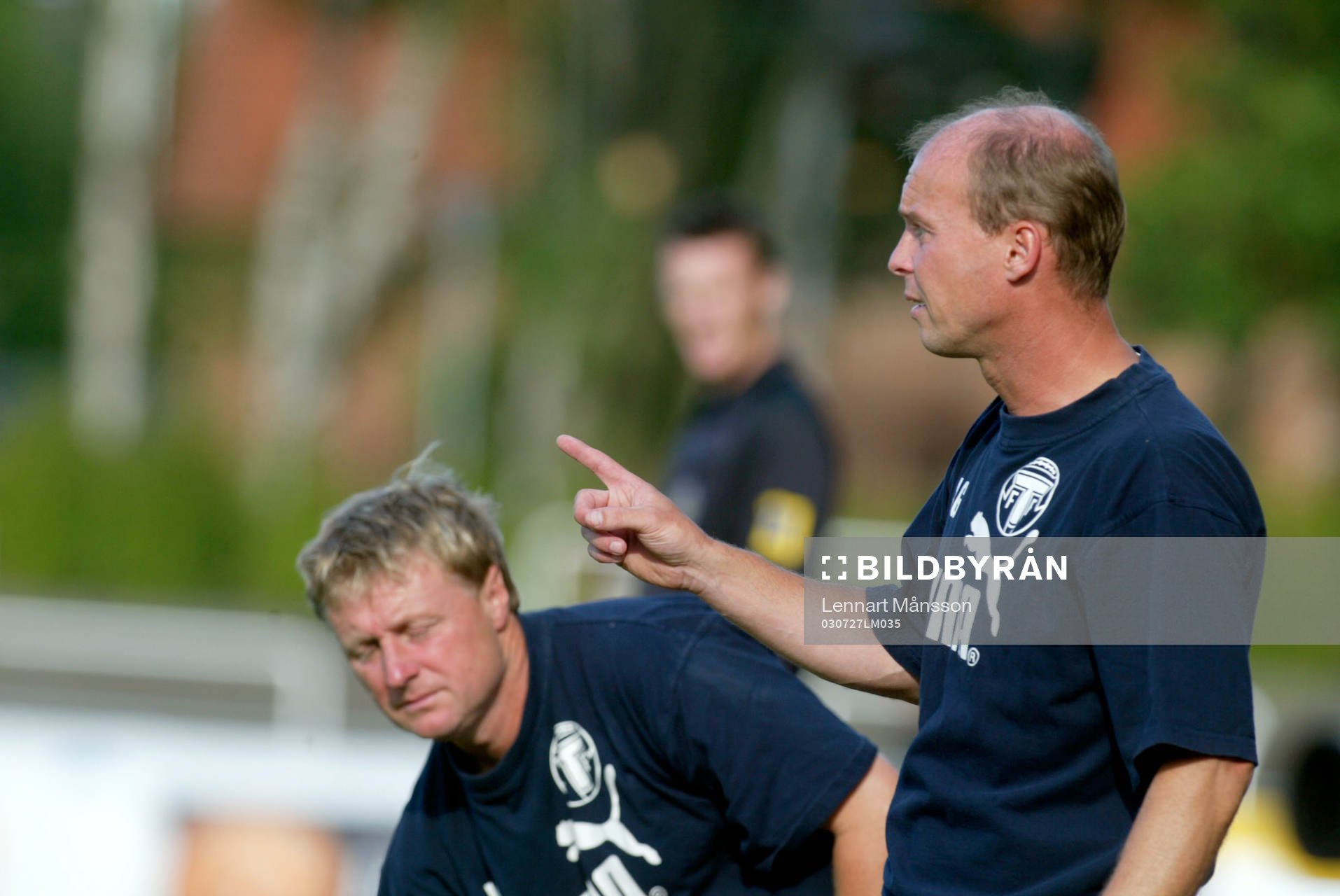 Anders Grimberg och Ulf Larsson, tränare, Trelleborg