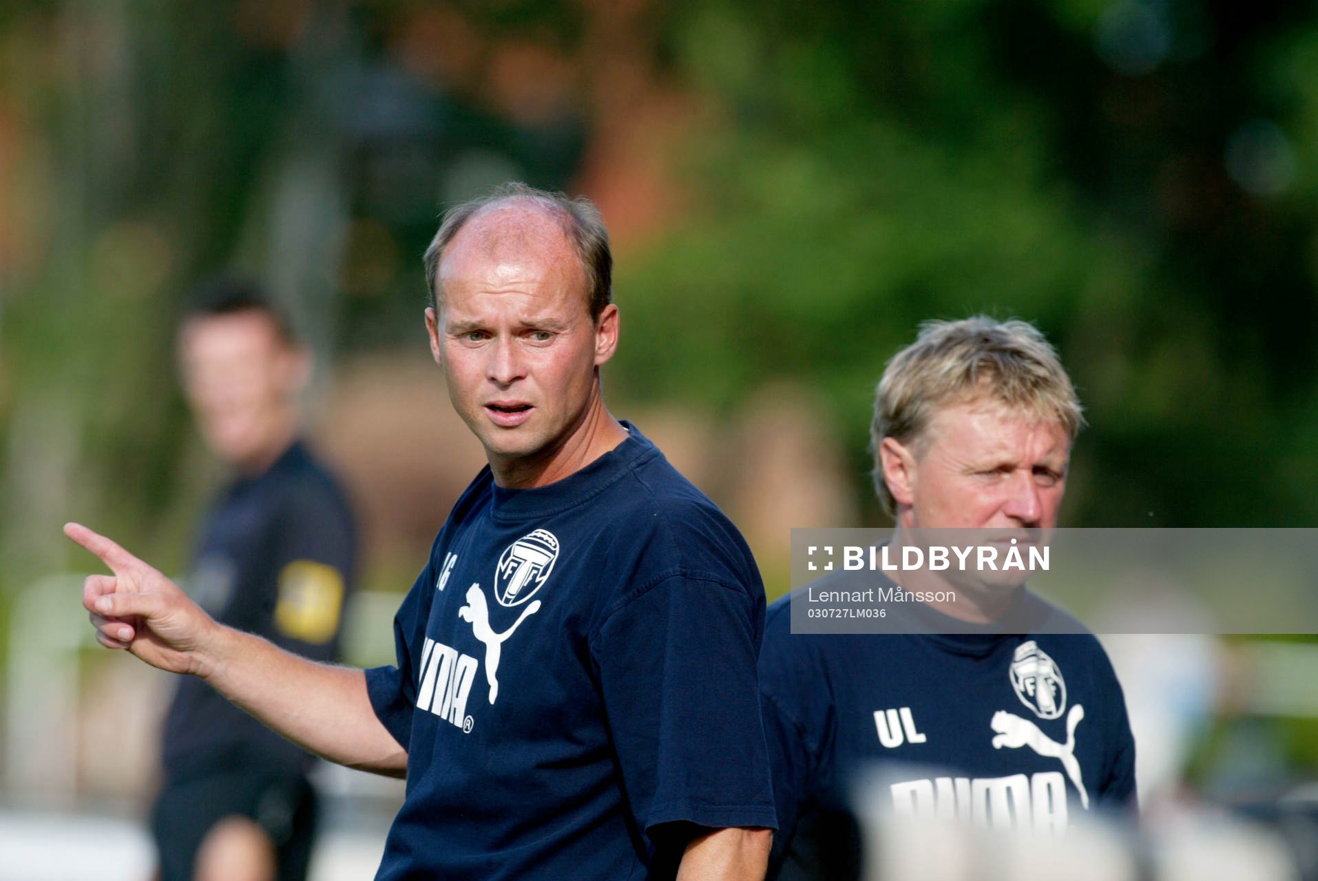 Anders Grimberg och Ulf Larsson, tränare, Trelleborg