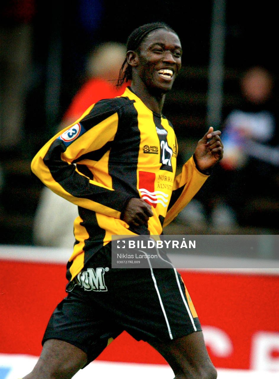  Dioh Williams jublar efter 3-1 målet.