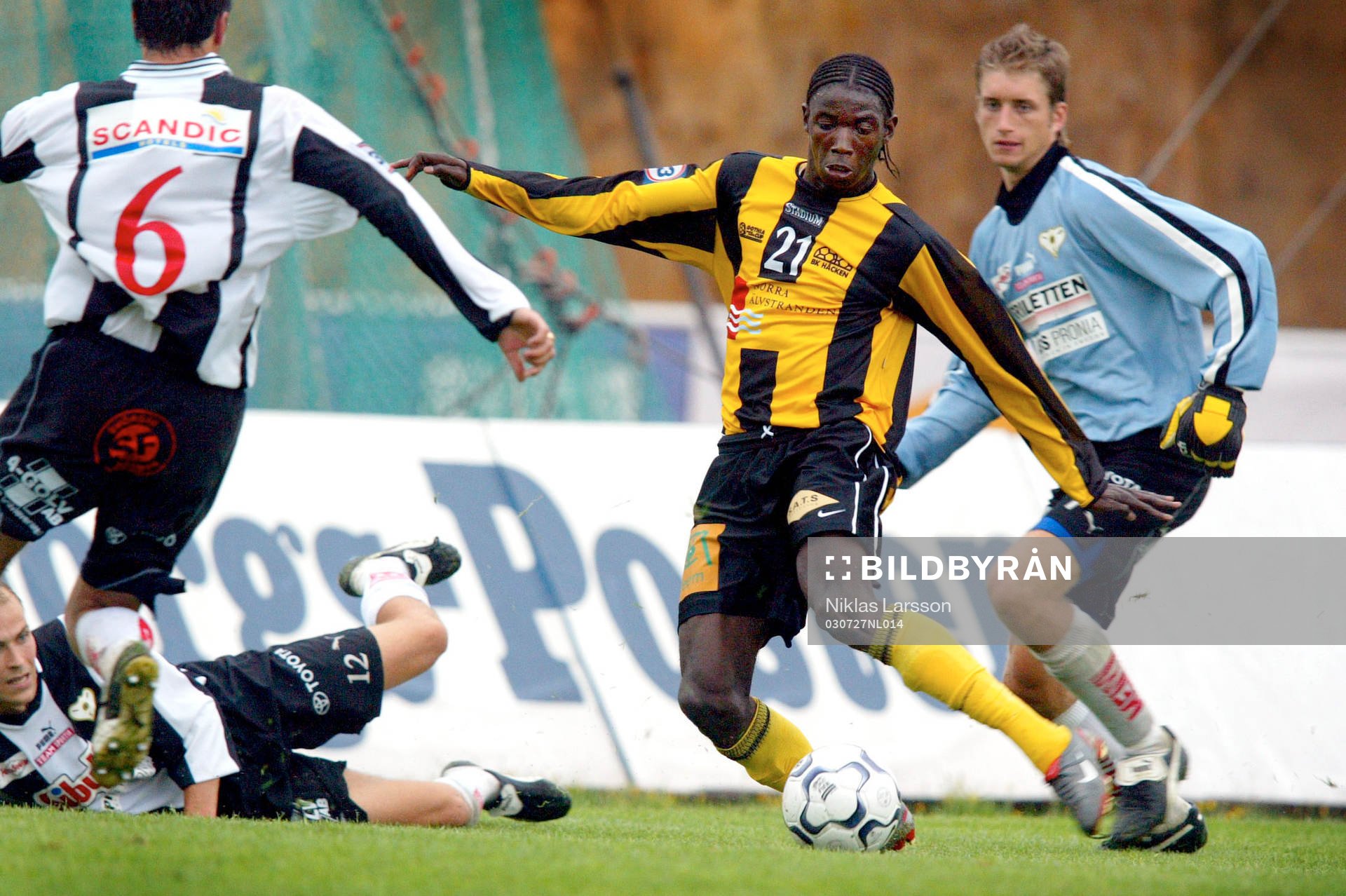  Dioh Williams, Häcken gör 3-1 efter att han snurrat upp halva laget.
