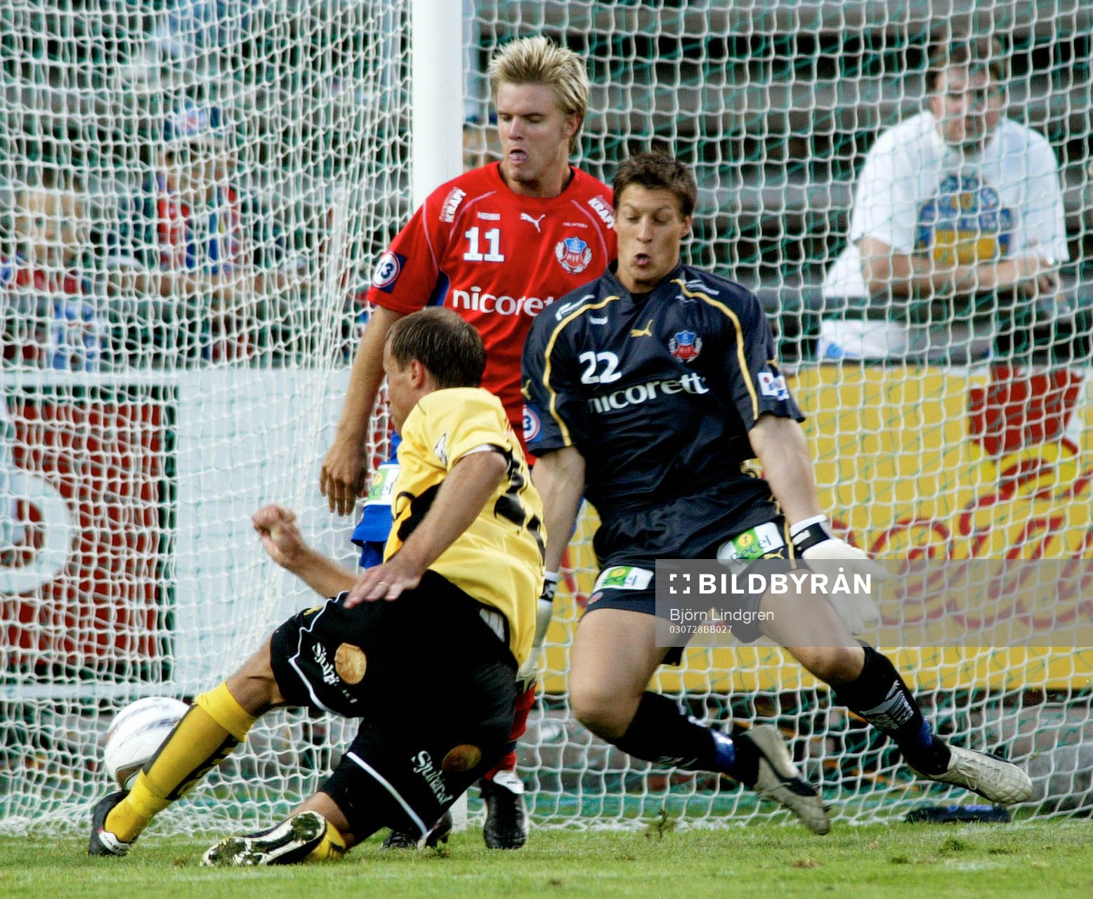  Andreas Dahl, Conny Rosén, Helsingborg och Hasse Berggren, Elfsborg.